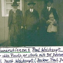 zu 7, 4 Generat.- der alde Pauels, Paul Josef und Paul Weishaupt (Decker) mit Tochter Annelie